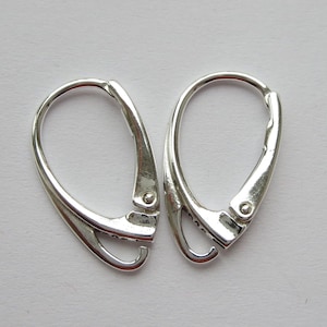 2 - 100 pc Solid Sterling Silver 925 leverback earring hooks