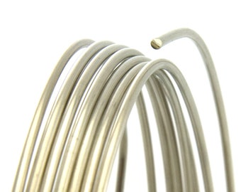 21 , 23 GA Gauge 0.6 , 0.7 mm Solid Sterling Silver 925 Round Hard Wire