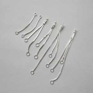 2 20 stuks massief sterling zilver 925 oorbel enkele dubbele drievoudige link slangenketting connector vinden afbeelding 1