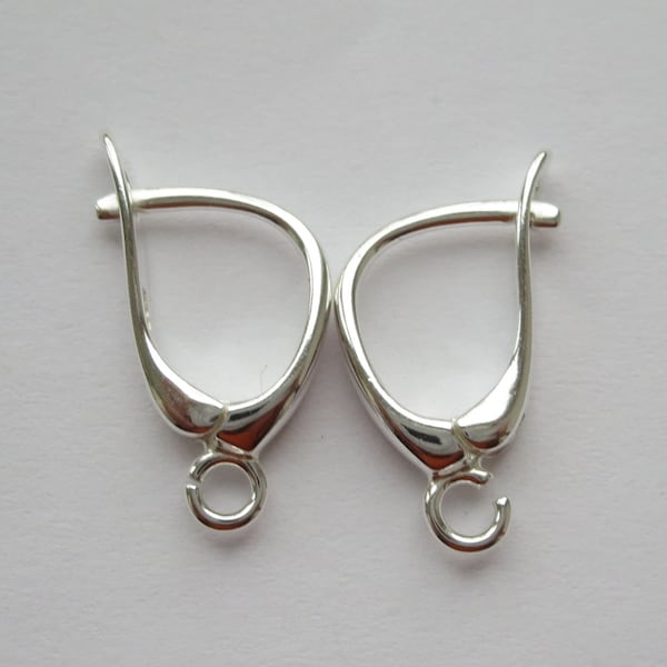 2 - 100 pc Solid Sterling Silver 925 leverback earring hooks