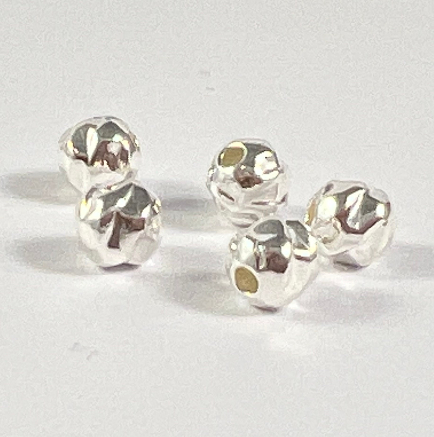 Perline Distanziatrici In Argento Sterling Con Foro Largo BULK - Foto 11