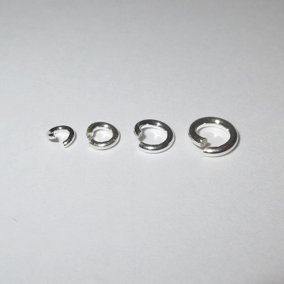 50pcs 4mm 14k YELLOW gold filled round OPEN O JUMP RING made in USA R04g