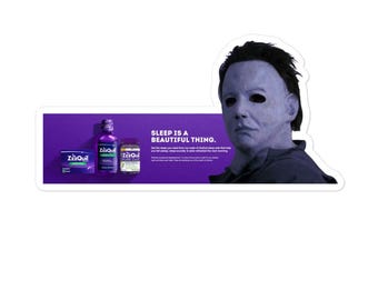 Michael Myers Sleep is a Thing Sticker (Durable Vinyl)