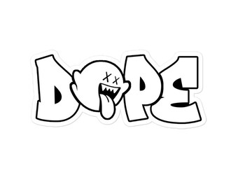 Dope Graffiti Sticker: Durable Vinyl, Bubble-Free Application