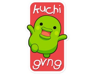 Kuchi Gvng Sticker: Durable Vinyl, Bubble-Free Application