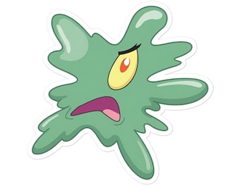 Plankton Sticker | Durable Vinyl Decal for Regular Use