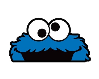 Cookie Peeker Sticker: Durable Vinyl, Bubble-Free Application