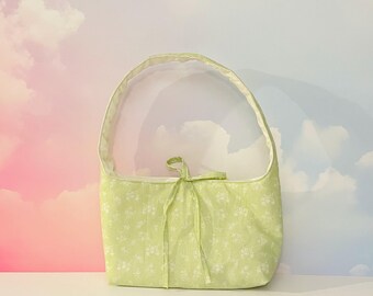 Floral Green Handbag