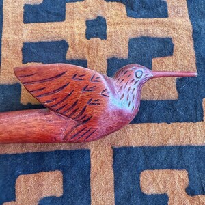 peruvian tobacco mapacho Ceremonial Tobacco Mapacho Pipe - Hand-carved Hummingbird (colibri) Pipe #3  – Palo Sangre Rosewood – Artisan Made in Peru
