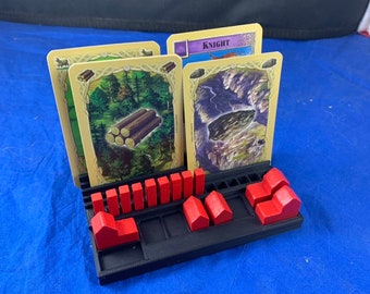 Catan Player Dashboard - Cards and Piece Holder