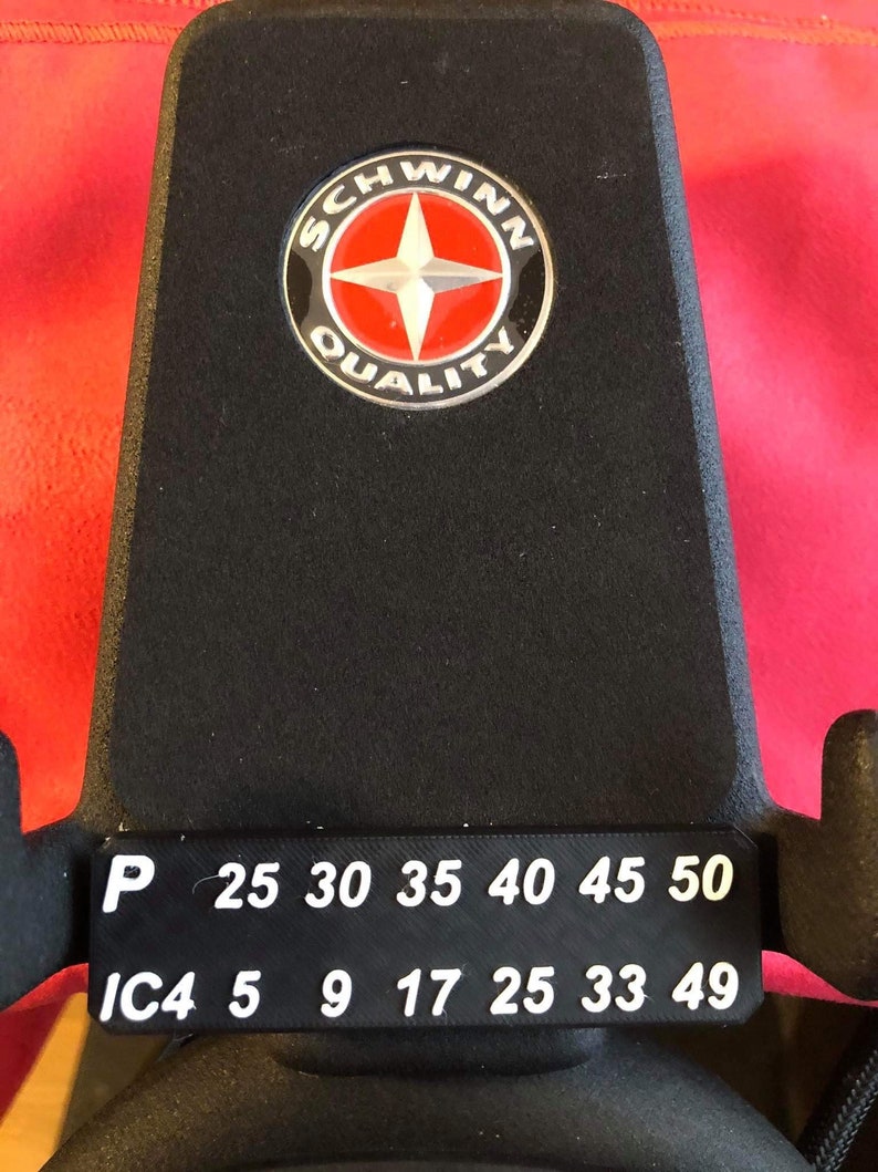 Schwinn IC4 / Bowflex C6 Spin Bike Resistance Conversion Plate Etsy