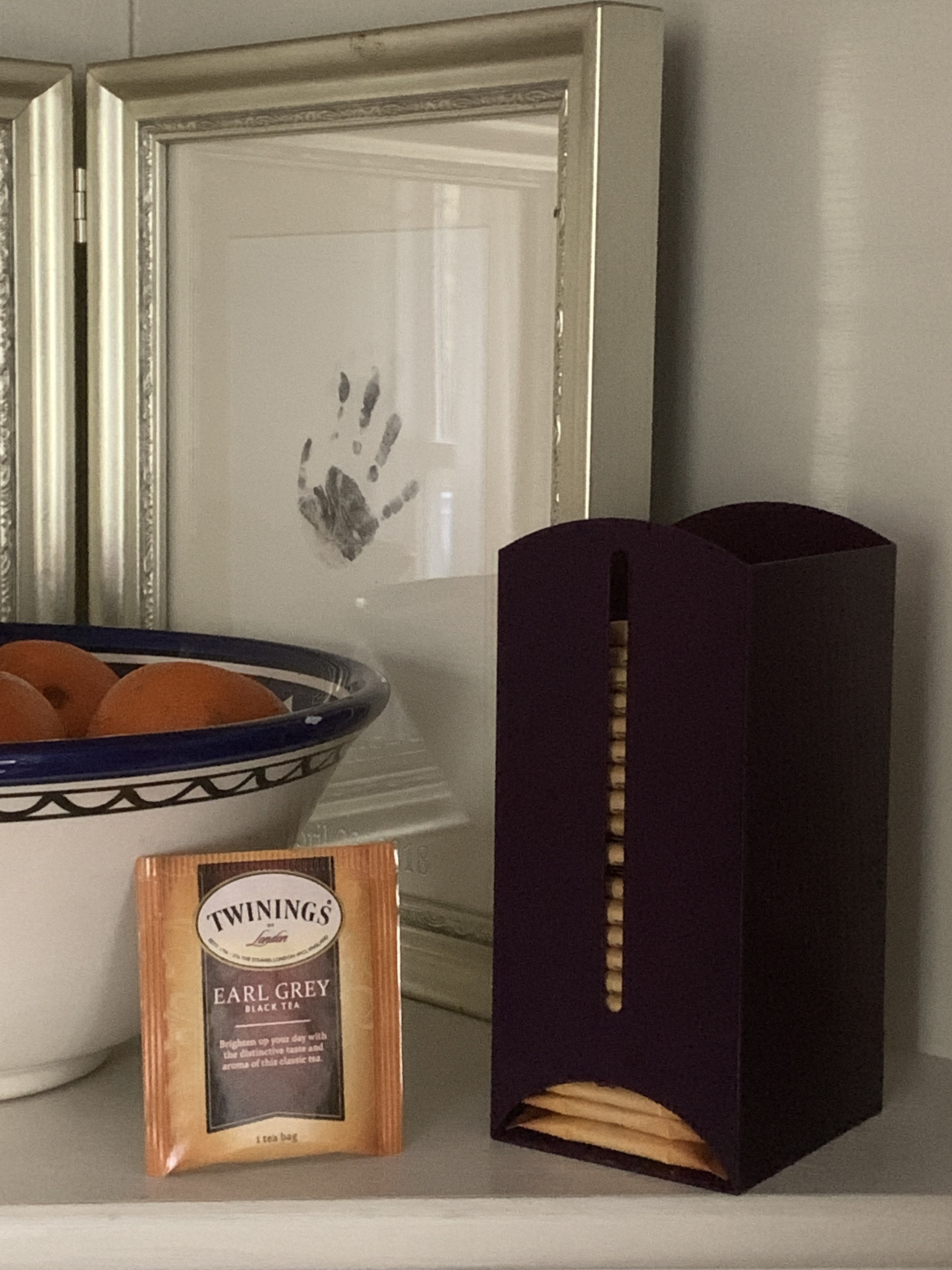 Tea Packet Dispenser 3D Printed and Available in Multiple Etsy