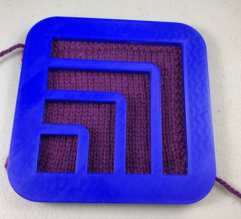 Yarn Swatch Gauge Swatch Tool for Knitting and Crochet Etsy