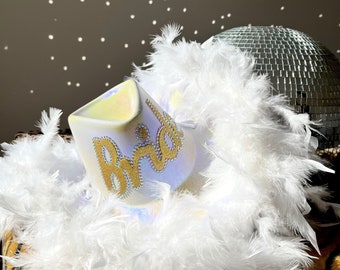 Bride to Be Feather Boa Cowboy Hat: Bachelorette Party Hat
