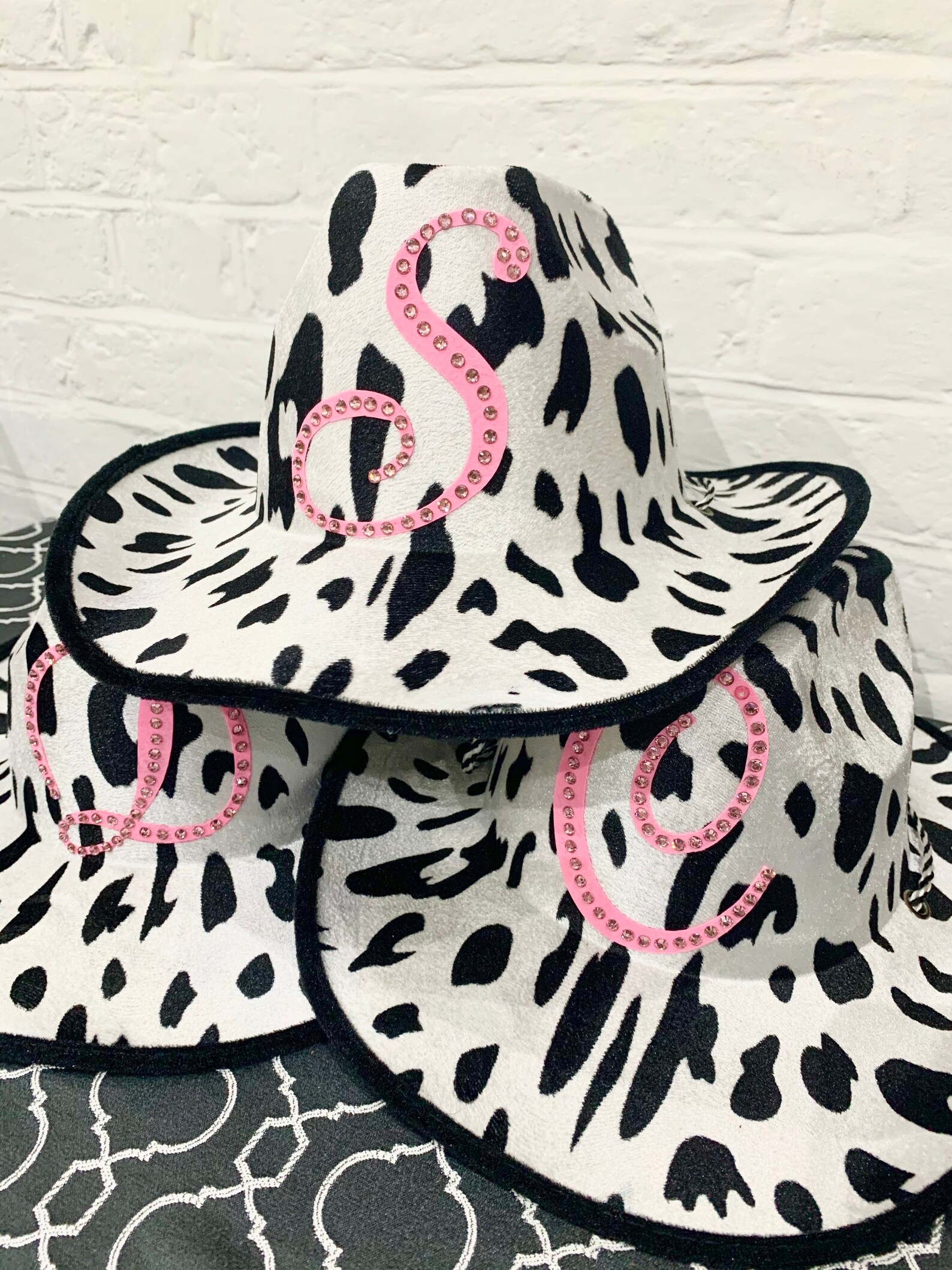 Cowgirl Hat Cow Print Cowboy Hat Personalised Cowboy Hat | Etsy