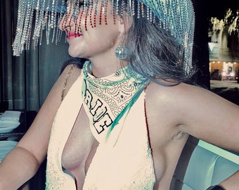 Bride To Be Cowboy Hat: Rhinestone Fringe Bachelorette Stetson