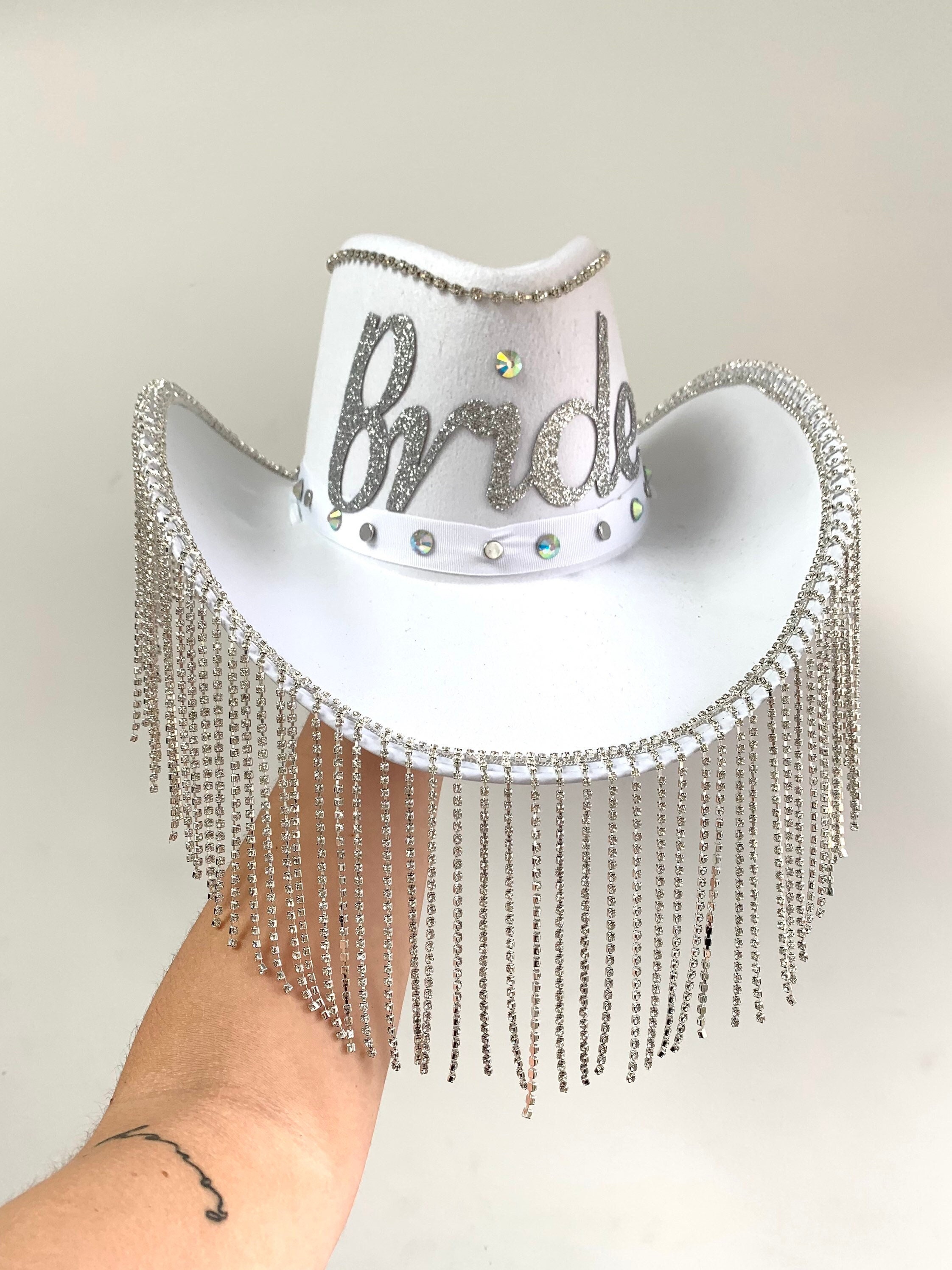 Bride to Be Cowboy Hat Bachelorette Cowboy Hat White - Etsy UK