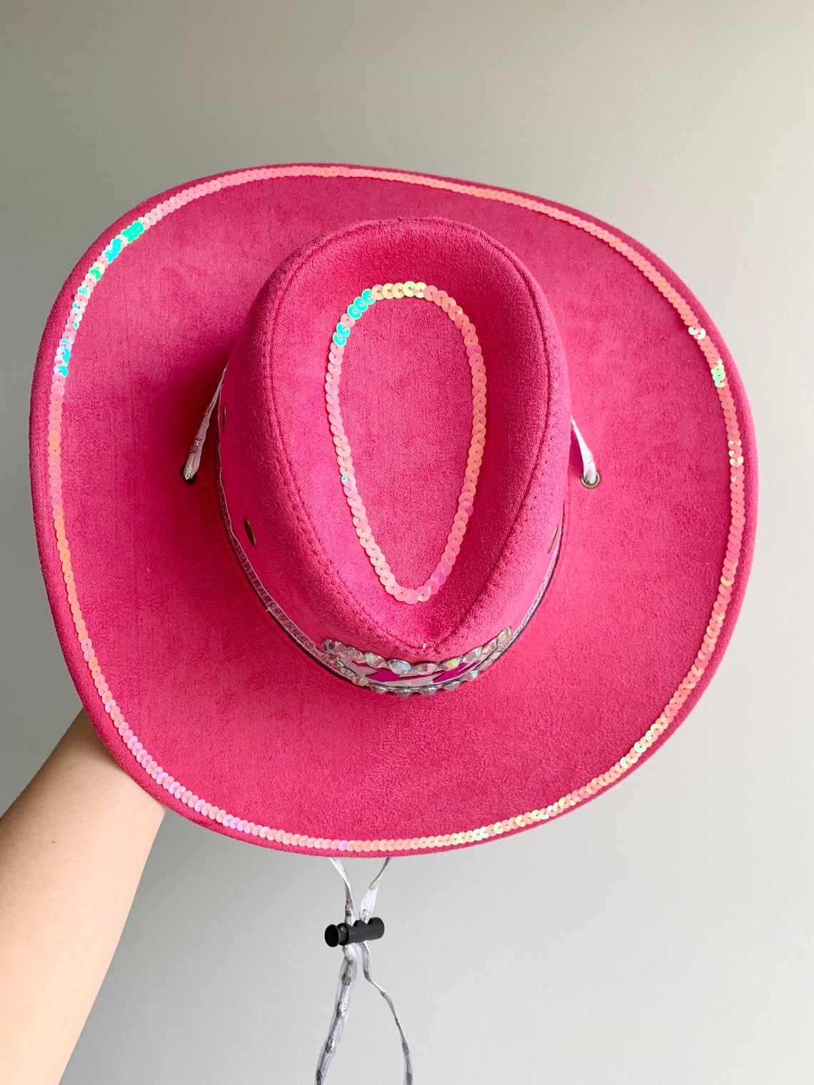 Hot Pink Cowgirl Hat Rhinestone Cowboy Hat Personalised | Etsy