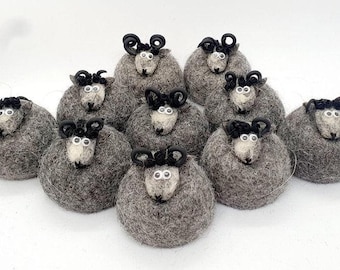 Icelandic Felted Wool Sheep Handmade