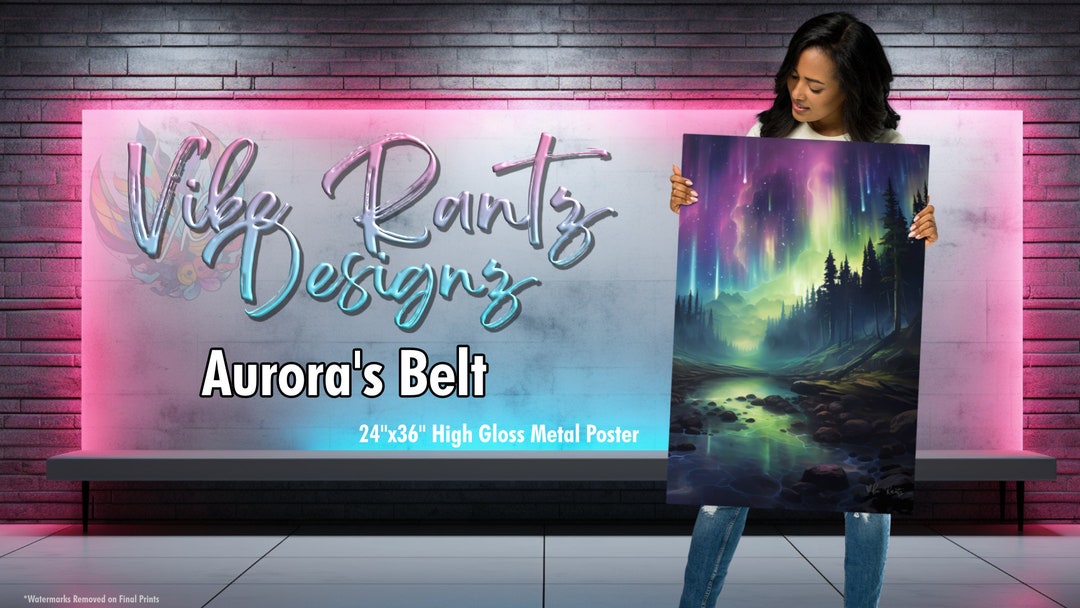 Aurora's Belt Aluminum Metal Wall Art by Vibe Rantz - Etsy