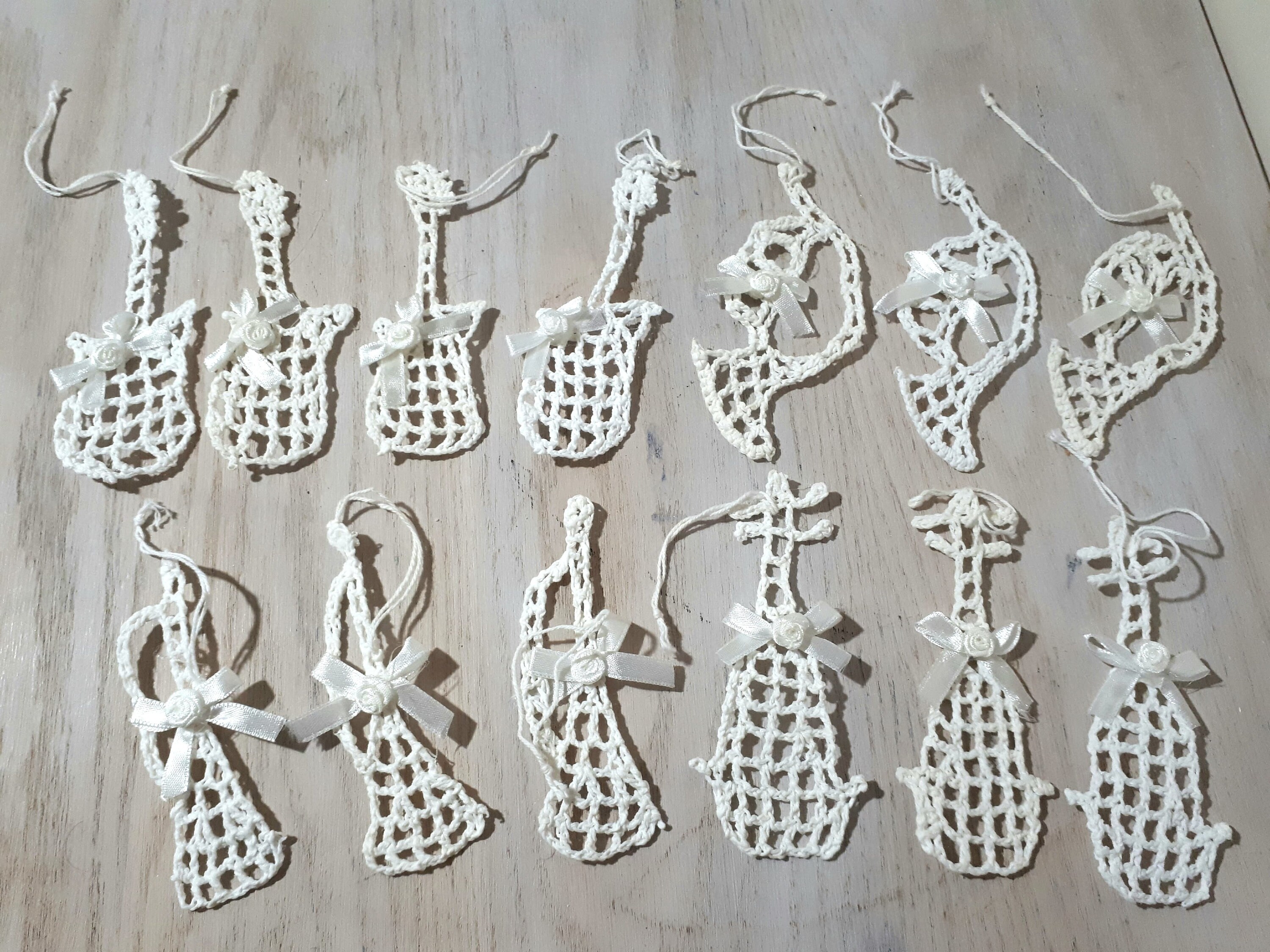 Lot of 13 Vintage Handmade Crochet Musical Instruments - Etsy