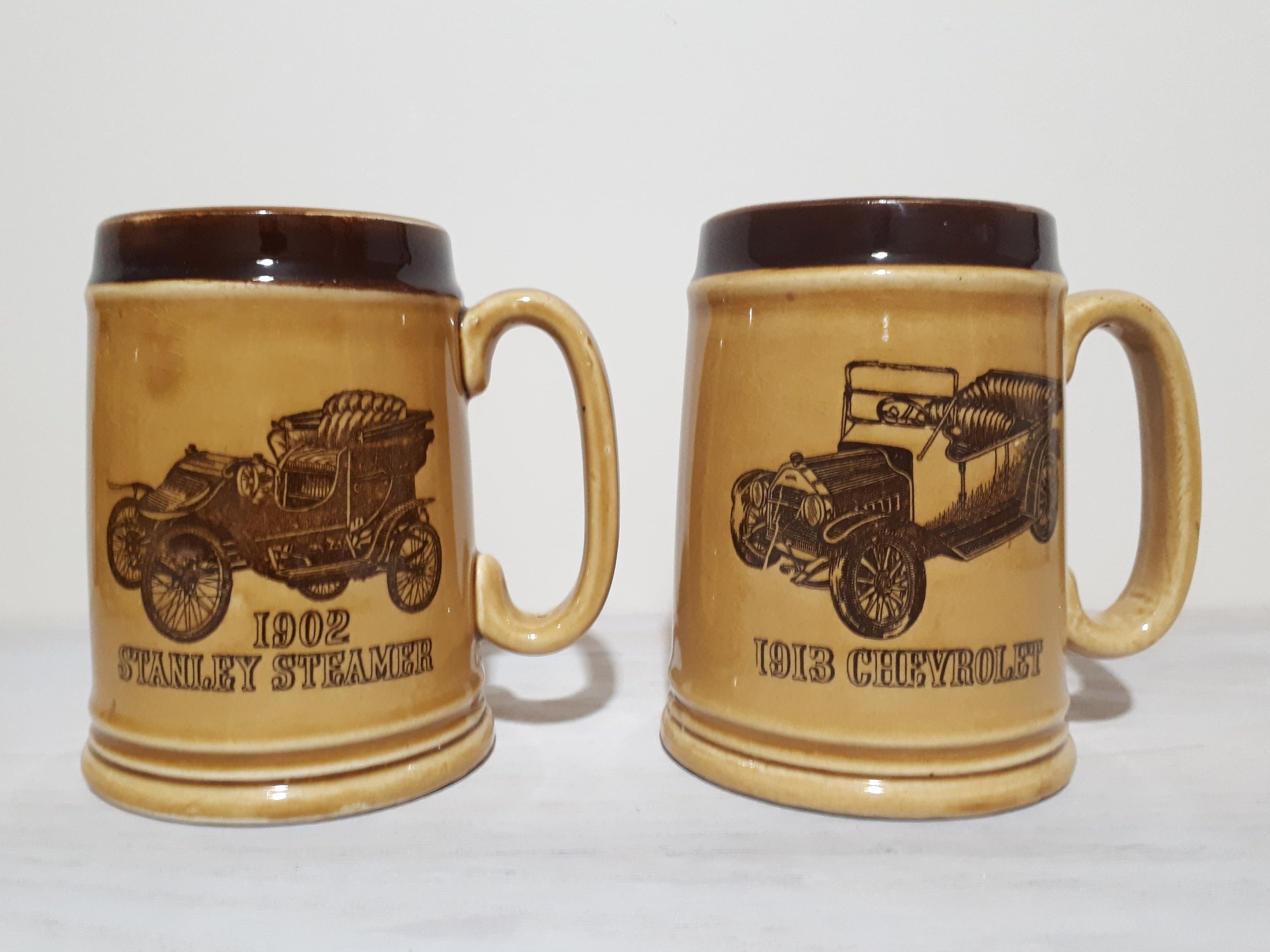 Set of 6 Vintage Antique Cars Beer Mugs Japan Lot of Etsy