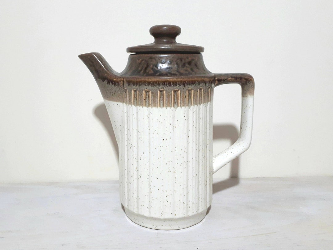 Vintage Stoneware Japan Coffee Pot or Tea Pot Mid Century Etsy