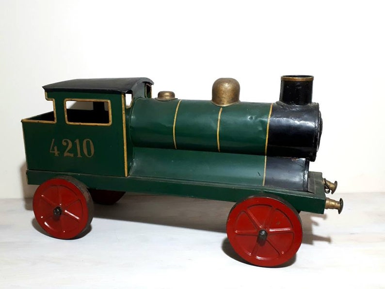 Large Bing Toy Germany Floor Train Bodenlaufer Hard Etsy