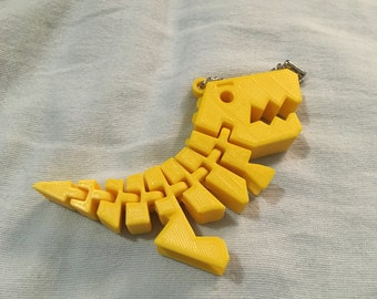 3D printed Dino keychain