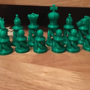 3D printed chess set