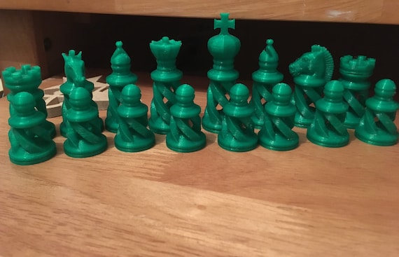 3D Printed Chess Set - Etsy