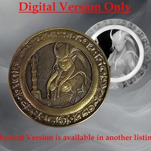 Solo archivo digital***Imágenes del mapa de profundidad de Warrior Gorgon para crear tu propia moneda con tus máquinas