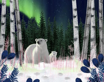 1000 pieces Puzzle Fox Polar Bear for Children Adult Pressure Relief Toys Puzzle