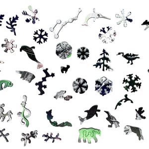 Wooden Jigsaw Puzzles For Adults - Alaskan Polar Bears - 351 Piece Wooden Jigsaw Puzzle Made in the USA by Nautilus Puzzles image 2