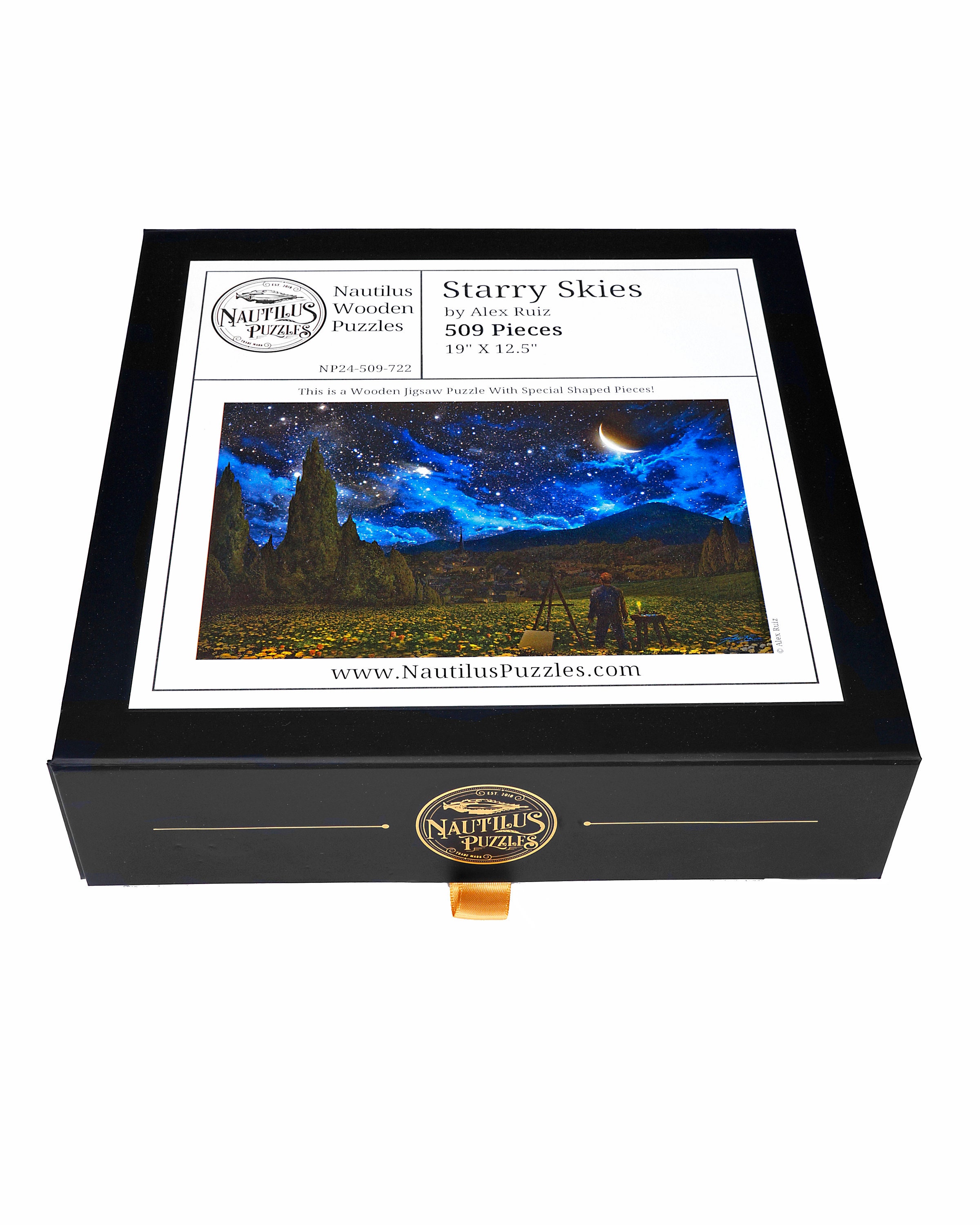 Starry Sky Wooden Puzzle 509 Pieces Nautiluspuzzles® - Jigsaw