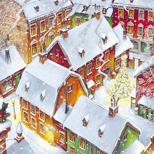 Christmas Wooden Jigsaw Puzzles For Adults Up on the Rooftops (513 Pieces) Wooden Jigsaw Puzzle Made in the USA by Nautilus Puzzles