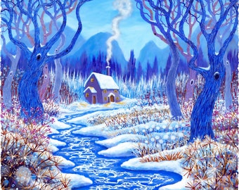 Winter Berries (474 Piece Wooden Jigsaw Puzzle) Made in the USA by Nautilus Puzzles Winter Wooden Jigsaw Puzzles For Adults