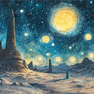Wooden Jigsaw Puzzles For Adults - A Starry Night on the Outer Rim (175 Piece Wooden Jigsaw Puzzle) Made in the USA by Nautilus Puzzles