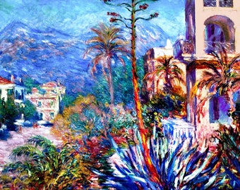 Wooden Jigsaw Puzzles For Adults - Villas At Bordighera By Claude Monet (464 Piece Wooden Jigsaw Puzzle) Made in the USA by Nautilus Puzzles
