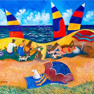 Beach Wooden Jigsaw Puzzles For Adults 352 Pieces by NautilusPuzzles® - Unique Shaped Puzzles, Summer Puzzle, Gift For Her, Bathing Belles