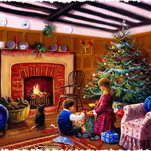 Christmas Jigsaw Puzzle, Wooden Puzzles For Adults, Gift For Her, Family Games Gift, Whimsy Puzzles, Holiday Shaped Puzzle - 350 Pieces