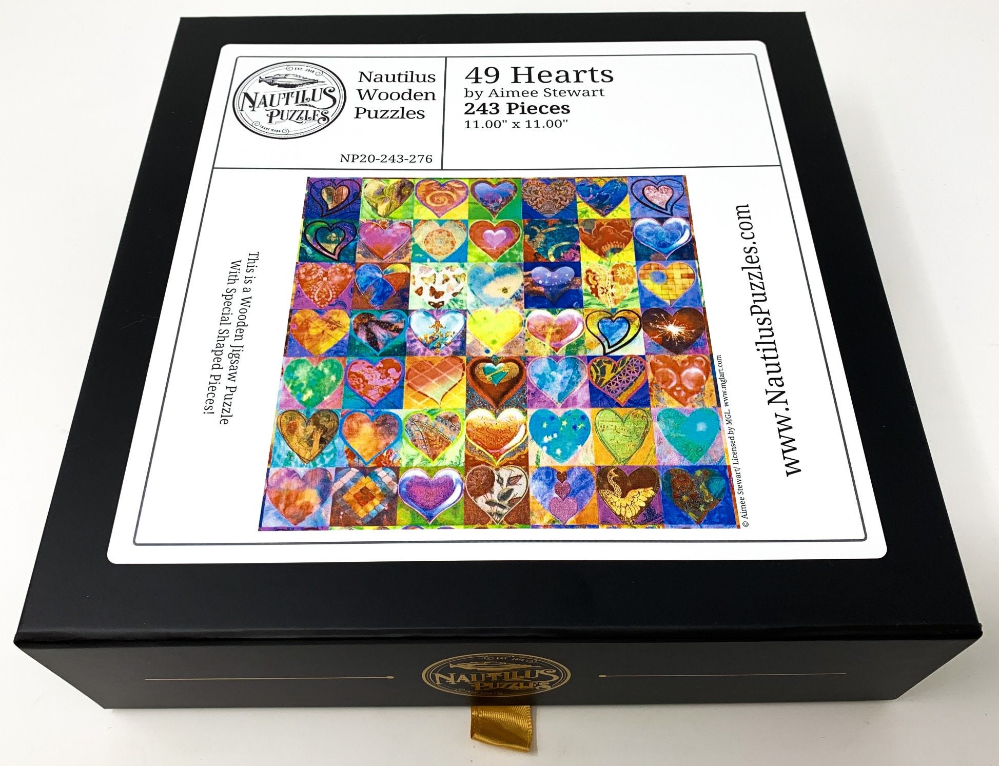 243 Piece Wooden Jigsaw Puzzle Details about   49 Hearts 