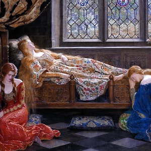 Wooden Jigsaw Puzzles for Adults - The Sleeping Beauty By John Collier - 437 Pieces Made in the USA by Nautilus Puzzles