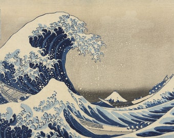 Wooden Jigsaw Puzzles for Adults 400 Pieces by NautilusPuzzles® - Katsushika Hokusai Japanese Art Puzzle, Summer Style Wall Decor, Teacher