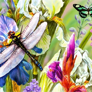 Wooden Jigsaw Puzzles for Adults - Dainty Dragonfly - 52 Piece Mini Wooden Jigsaw Puzzle Made in the USA by Nautilus Puzzles