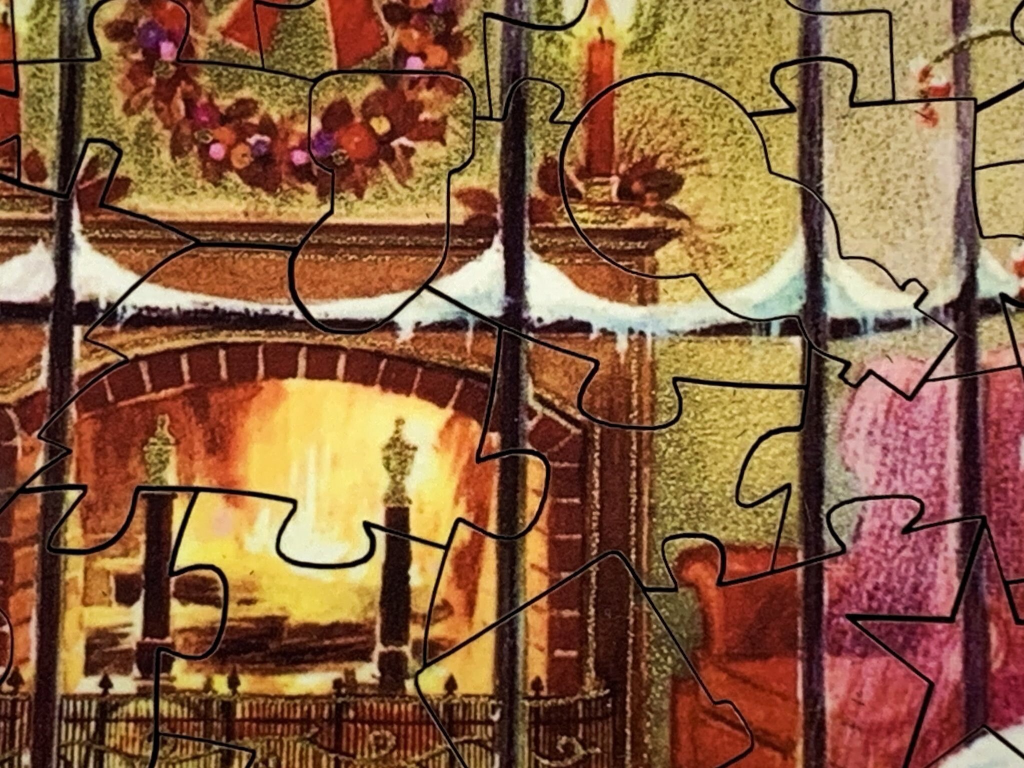 WOODBESTS Holzpuzzle Katzenhaus - 270 Teile Puzzle Für Erwachsene 34x34cm