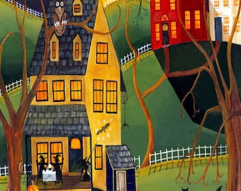 Mini Halloween Wooden Jigsaw Puzzles For Adults - Trick Or Treat, 50 Pieces Made in the USA by Nautilus Puzzles® -  Witchy,Fall Gift, Spooky