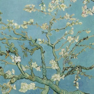 Vincent Van Gogh Puzzles For Adults 50 Pieces by NautilusPuzzles® - Wooden Jigsaw Puzzle, Gift For Mom, Famous Art Puzzle, Almond Blossoms