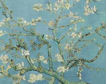 Vincent Van Gogh Puzzles For Adults 50 Pieces by NautilusPuzzles® - Wooden Jigsaw Puzzle, Gift For Mom, Famous Art Puzzle, Almond Blossoms