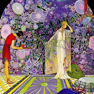 Wooden Jigsaw Puzzles For Adults | Art Deco Princess | 47 Piece Wooden Puzzle | Made in USA | Nautilus Puzzles | Gifts for Women | Fantasy
